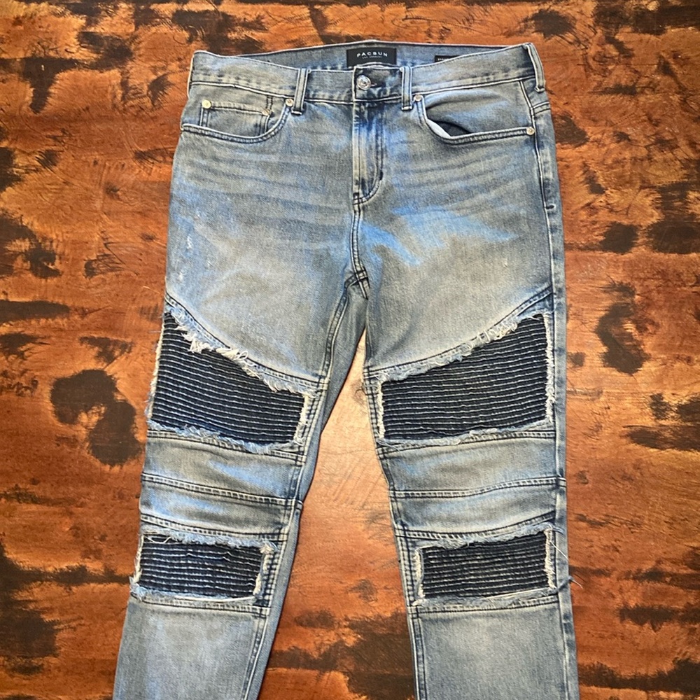 Pacsun Stacked Skinny Moto Jeans Size 31x32